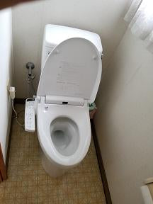 トイレ交換工事　山梨県甲府市　BC-ZA10H-120-DT-ZA150H-BW1