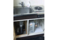 小型電気温水器取付工事　東京都港区　EHDN-F13N1
