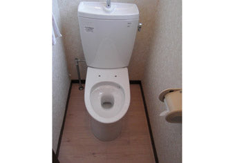洋式便器交換、クッションフロア床張替工事　岐阜県揖斐郡　CS220B+SH221BA