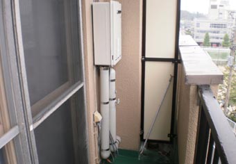 ガス給湯器交換工事　新潟県新潟市　RUX-A1610W-E - Before