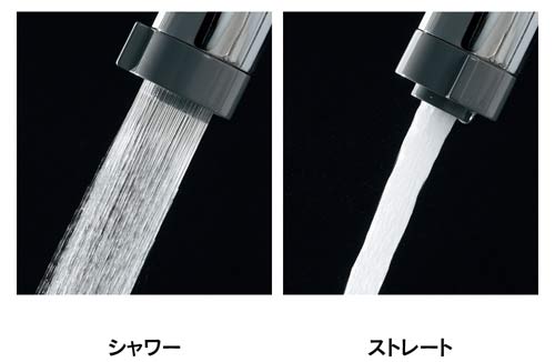 キッチン用蛇口[台][シングルレバー混合水栓][グースネック][スパウト220mm][一般地]
