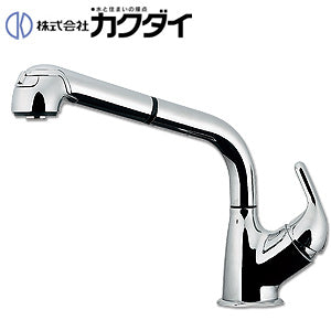 キッチン用蛇口[台][シングルレバー混合水栓][シャワー付][ホース引出式][スパウト265mm][一般地]
