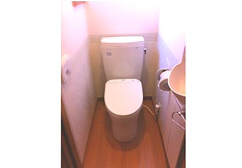 洋式便器交換工事　神奈川県藤沢市　CS220B+SH220BAS