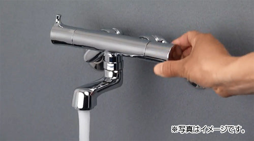 キッチン用蛇口 神楽[壁][2ハンドル混合水栓][首長70mm][一般地]