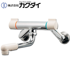 キッチン用蛇口[壁][2ハンドル混合水栓][首長170mm][一般地]