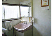 洗面化粧台交換工事　福岡県遠賀郡　INAX　AR1H-755SY+MAR1-753TXU-set - Before