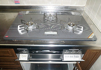ビルトインガスコンロ交換工事　東京都日野市　RHS71W10G7V-S（L/R） - After
