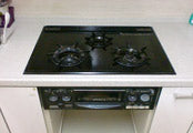 ビルトインコンロ交換工事　兵庫県芦屋市　RS71W13A17R-V(L/R)　 - Before