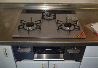 ビルトインコンロ交換工事　福島県福島市　RS31W11G14R-S(L/R) - After