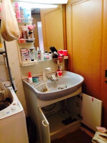 洗面化粧台交換工事　東京都清瀬市　LDPA075BAGEN2A-set-sale - Before