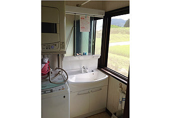洗面化粧台交換工事　富山県南砺市　GQM75KS+GQM75K3SMK - After