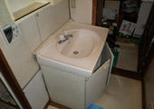 洗面化粧台交換工事　東京都文京区　LDPA075BHGEN1 - Before