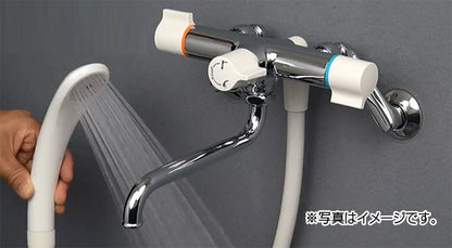 浴室用蛇口[壁][浴槽・洗い場兼用][2ハンドルシャワーバス混合水栓][スパウト170mm][一般地]
