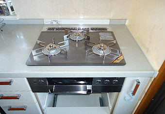 ビルトインガスコンロ交換工事　愛知県名古屋市　RHS31W15G7R-STW