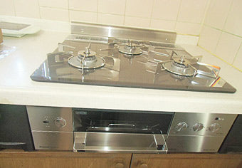 ビルトインガスコンロ交換工事　神奈川県川崎市　RHS31W15G7R-STW
