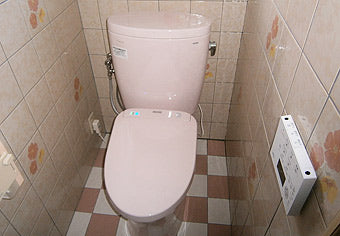 洋式便器交換工事　広島県豊田郡　CS320B+SH320BAS他