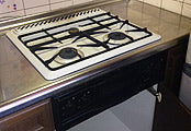 ビルトインガスコンロ交換工事　京都府京都市　RS31W11G14R-S(L/R) - Before
