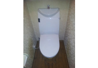 洋式便器交換工事　埼玉県草加市　D-386JS