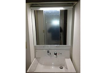 洗面化粧台交換工事　大阪府豊中市　AR1H-755SY-U+MAJX1-753TZPJU - After