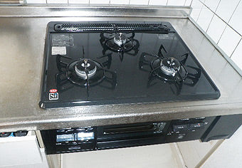 ビルトインガスコンロ交換工事　東京都国分寺市　C3GK2RSQ1L