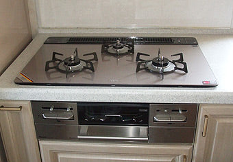 ビルトインガスコンロ交換工事　福島県相馬市　RS71W11G14R-S(L/R) - After