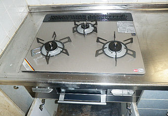 ビルトインガスコンロ交換工事　東京都練馬区　RS31W11G15R-S(L/R)