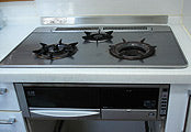 ビルトインガスコンロ交換工事　岩手県盛岡市　RS71W11G14R-S(L/R) - Before