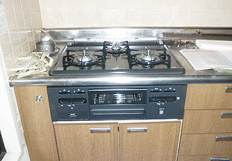 ビルトインガスコンロ交換工事　東京都中野区　N3GN2RSQ1(L/R)