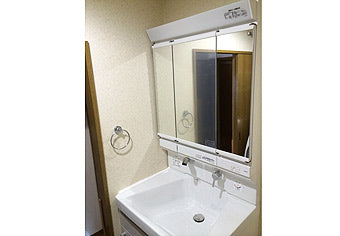 洗面化粧台交換工事　兵庫県加古川市　LDSWA075CFJSW2+LMWA075A3SGC1G - After