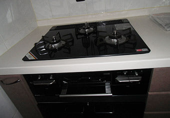 ビルトインガスコンロ交換工事　神奈川県川崎市　RS31W11G13R-B(L/R) - After