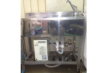 小型電気温水器取付工事　大阪府東大阪市　EHPN-H13V1-65+EFH-4MK - After