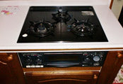 ビルトインコンロ交換工事　大阪府池田市　RS31W12K13R-S(L/R) - Before