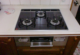 ビルトインコンロ交換工事　大阪府池田市　RS31W12K13R-S(L/R)
