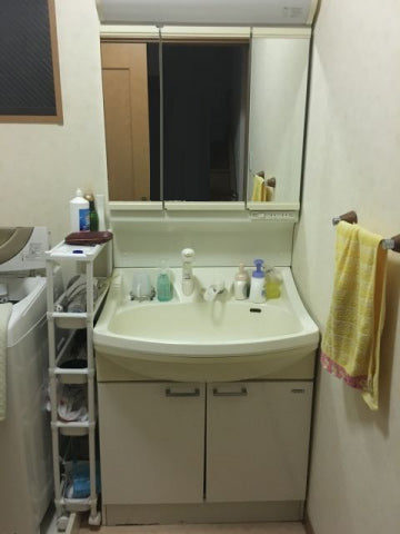 洗面化粧台交換工事　愛知県名古屋市守山区　GQM75KSCW-GQM75K3SMK - After