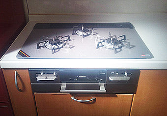 ビルトインガスコンロ交換工事　群馬県富岡市　RS71W11G14R-S(L/R)