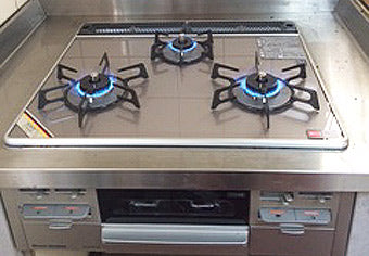 ビルトインガスコンロ交換工事　神奈川県横浜市　RS31W13A17R-V(L/R) - After