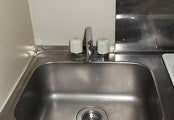 混合水栓蛇口交換工事　東京都北区　KM5081TR20 - Before