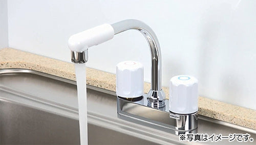 キッチン用蛇口[台][2ハンドル混合水栓][キッチン2穴台付][一般地寒冷地共用]