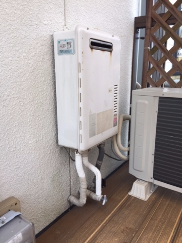 ガス給湯器交換工事　京都府城陽市　GQ-1639WS-set-13A - Before