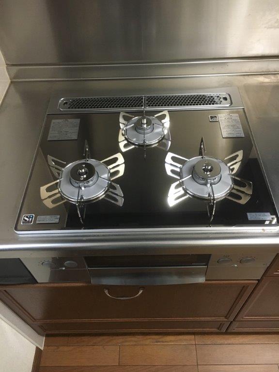ガスコンロ交換工事　新潟県新潟市東区　N3WP5PWASKSTES-13A