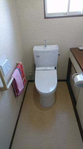 トイレ交換工事　宮城県白石市　TCF6551AKJ-NW1