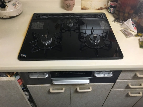 ビルトインガスコンロ交換工事　埼玉県朝霞市　N3WN6RWTSSV-13A