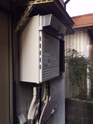 ガス給湯器交換工事　京都府城陽市　GT-C2452SAWX-2-BL-set-LPG - After