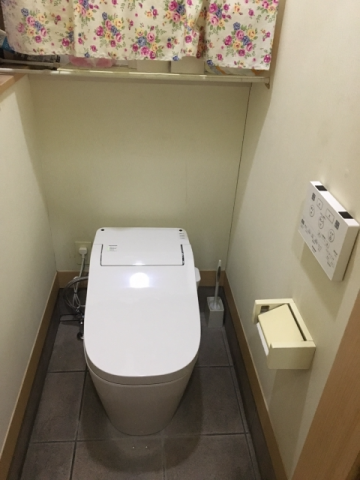 トイレ交換工事　東京都江戸川区　XCH1401WS