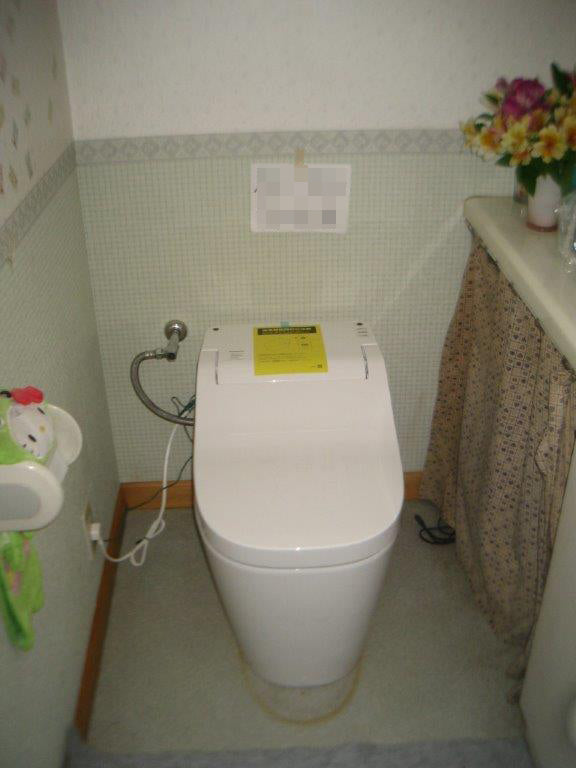 トイレ交換工事　長野県茅野市　XCH1401WS