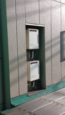 給湯器・ガス配管交換・給水バルブ取付工事　千葉県千葉市美浜区　00001 - Before