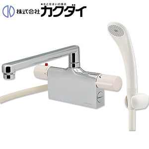 浴室用蛇口[台][デッキ形][サーモスタット付シャワーバス混合水栓][スパウト240mm][湯水芯100～102mm][一般地]