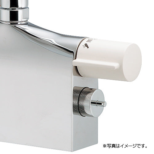 浴室用蛇口[台][デッキ形][サーモスタット付シャワーバス混合水栓][スパウト240mm][湯水芯85mm][一般地]