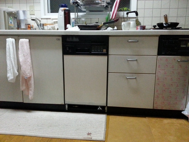 ビルトイン食洗機交換工事　北海道札幌市白石区　RKW-403A-SV - Before