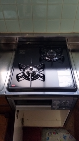 蛇口2箇所+ ビルトインガスコンロ交換工事　東京都渋谷区　N2G15KSQ1SV-13A - After